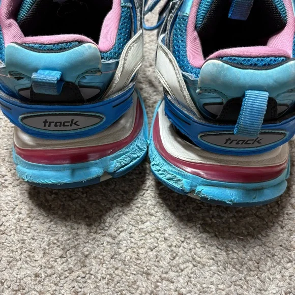 Balenciaga Blue and Pink Men's Sneakers - Picture 5 of 7